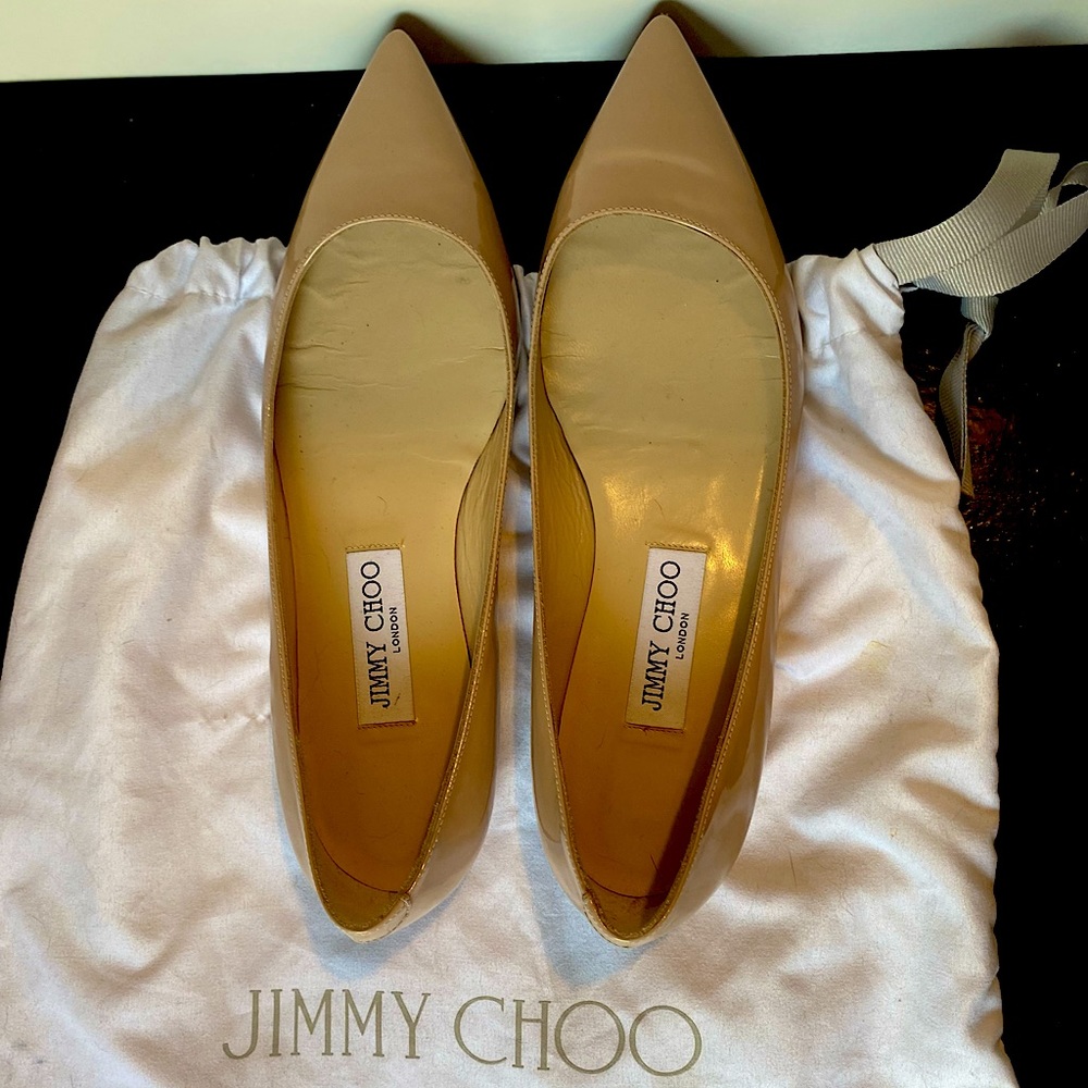 Jimmy Choo nude flats